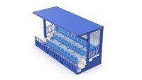 Gradins de tribune de conteneur modulaire de sièges de stade portables de 20 pieds