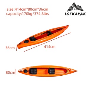 China Factory Cómodo y excepcional Versátil tándem Siéntese en un bote de <span class=keywords><strong>kayak</strong></span> para una persona para disfrutar del turismo y el entretenimiento - Product Image 2