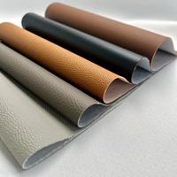 Cuir artificiel PVC 0.9-1.2mm tissu décoratif gaufré élastique imperméable à l'eau extensible pour sièges de voiture chaussures-anti-moisissure tricoté
