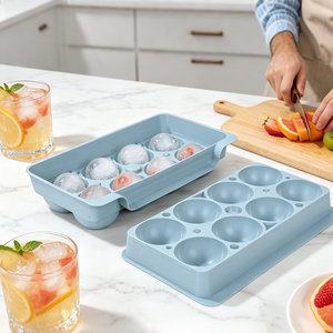 <span class=keywords><strong>Moule</strong></span> à glaçons en silicone de qualité alimentaire pour fruits et crèmes glacées, plateau à glaçons en silicone avec couvercle, vente en gros - Product Image 1