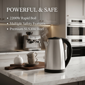 Bouilloire Métallique Rétro Simple 1,8 L en Gros, Appareil Électrique 220 V à Bas Prix, Promotion Économique, Capacité 1,8 L pour Préparer Plusieurs Tasses - Product Image 3