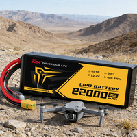 Batterie LiPO TMK 22000mAh 22.2V Batterie au lithium Pack de batteries 6S pour drone de transport Pulvérisation agricole UAV Multirotor