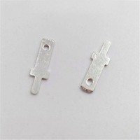 Inserto de un solo pin 110 PCB, terminal de cobre, placa de circuito, Conector de inserción de soldadura, inserto macho de resorte 2,8