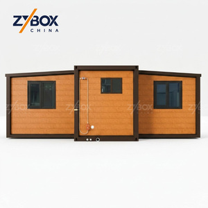 <span class=keywords><strong>Casa</strong></span> Modular Prefabricada Tipo Villa de Madera Acogedora de 20x40 pies, <span class=keywords><strong>Casa</strong></span> Contenedor Expandible con Techo a Dos Aguas y Porche, para el Mercado de EE. UU. y Australia - Product Image 2