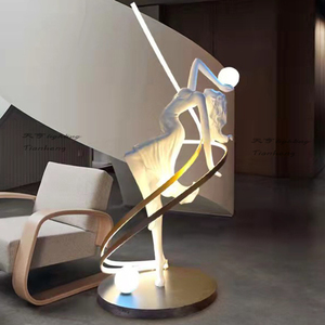 Lampada da Terra a LED di Alta Qualità dal Design Moderno e Minimalista, Luce da Angolo Artistica e Decorativa di Lusso a Forma di Dea Danzante Creativa - Product Image 3
