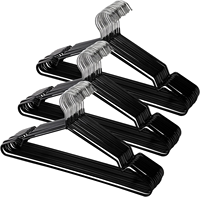Cintres métalliques en fil d'acier inoxydable de 16 pouces Cintres antidérapants Cintres pour placard