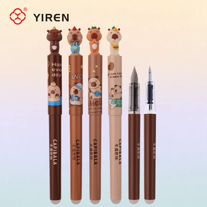Yiren Capybara Động Vật Chủ Đề Có Thể xóa được Đài Phun Nước Bút Đáng Yêu 3D Nhân Vật Viết Bút Văn Phòng Phẩm Cho Trẻ Em - Product Image 4