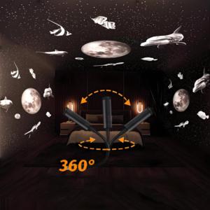 Lampe LED USB haute définition <span class=keywords><strong>360</strong></span> degrés réglable lune océan vie étoile <span class=keywords><strong>galaxie</strong></span> <span class=keywords><strong>projecteur</strong></span> veilleuse pour chambre bricolage haute - Product Image 2
