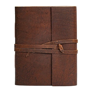 Da Craft Unlined giấy 300 trang trang nhật ký cổ điển trống giấy Nhật ký da Tạp Chí máy tính xách tay - Product Image 4