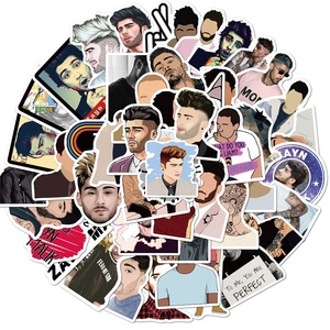 Étiquette Washi en vinyle imperméable personnalisé <span class=keywords><strong>Zayn</strong></span> Malik Singer UK Graffiti Sing Star décor bagages ordinateur portable 50 pièces - Product Image 2