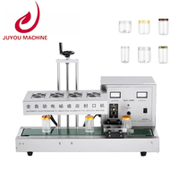Machine de scellage verticale entièrement automatique pour feuilles d'aluminium, scelleuse à induction électromagnétique pour bouteilles en verre et en plastique