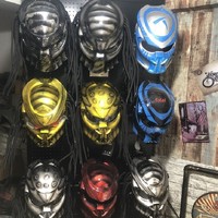 Nouveau casque de moto Predator personnalisé, intégral, ABS/PC, peint à la main, style rétro vintage Iron Man, sécurité pour motards