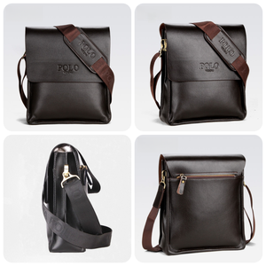 Sac messager en cuir PU de grande taille tendance, imperméable, de haute qualité, sac bandoulière personnalisé, vintage, de luxe, de marque - Product Image 3