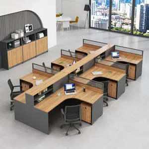 Bureau de travail modular office table and chair Staff desk Cubicle workstation office partition table Office Furniture set