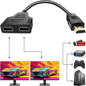 Chất Lượng Cao <span class=keywords><strong>HDMI</strong></span> Splitter Cáp Nam 1080P Để Dual Nữ 1 Trong <span class=keywords><strong>2</strong></span> out <span class=keywords><strong>HDMI</strong></span> Splitter Cable Đối Với HDTV HD - Product Image 1