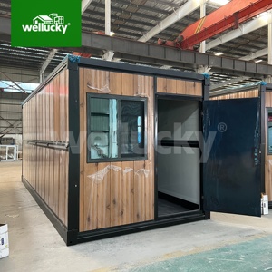 Unité <span class=keywords><strong>de</strong></span> construction temporaire modulaire isolée pour bureaux <span class=keywords><strong>de</strong></span> déploiement <span class=keywords><strong>de</strong></span> projets, camps, maison conteneur pliable, maison conteneur X-Fold - Product Image 1
