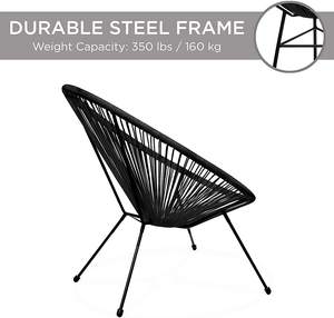 YASN HYTZ008-Asientos de ratán negro para jardín, para Hotel, muebles de Patio al aire libre - Product Image 4