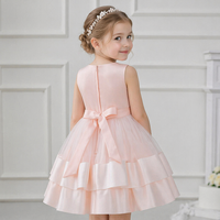 D30991 Robe pour bébé fille en vente chaude, sans manches, en dentelle, à fleurs