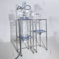 Reactor de Síntesis de Péptidos en Fase Sólida (Olla de Reacción) Recipiente a Presión de Acero Inoxidable SS304 con Bomba para Producción a Gran Escala, Capacidad de 10-100L