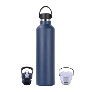 Venta al por mayor de vasos de acero inoxidable de grado alimenticio aislados al vacío de doble pared con logotipo personalizado botella de agua con paquete de tapa - Product Image 2