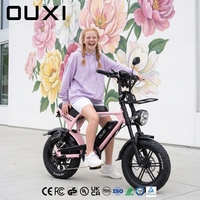 OUXI Mini Fatbike pour enfants 16 X 4.0 Pneus larges 36V 10.4Ah Accélérateur demi-tour Cache-câble de chaîne Trail Shredder Vélo de plaisir V8