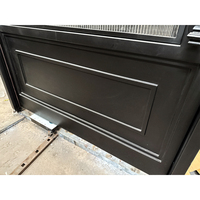 Puerta Pivotante de Acero Arqueada Extra Grande Antirrobo con Herrajes Lockwood, Diseño Moderno para Entrada Principal de Villa, Puerta de Vidrio Acanalado