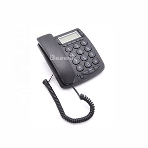 Téléphone filaire classique à gros boutons avec 2 groupes de touches mémoire à une <span class=keywords><strong>touche</strong></span> et identification de l'appelant pour personnes malvoyantes et personnes âgées - Product Image 3
