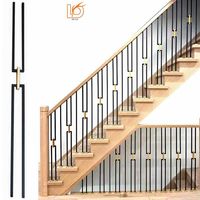 Chaîne en métal LD populaire, chaîne creuse en fer pour garde-corps d'escalier avec chaîne dorée pour garde-corps d'escalier intérieur ornemental (LD-902)