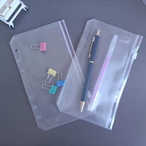 A5 A6 A7 – classeur Transparent givré perforé à fermeture éclair, enveloppes personnalisées pour argent de poche et cartes, enveloppe de classeur de Budget - Product Image 4