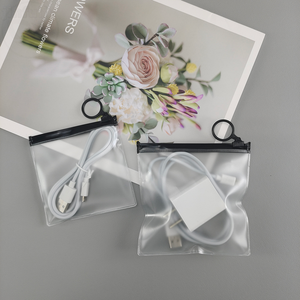 Custom PVC Translucent Frosted Zipper Jewelry <b>Bags</b> with Logo, Dustproof, High Quality - Product Image 5