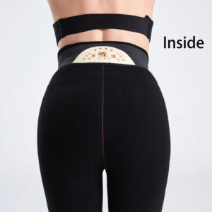 Collants d'hiver en <span class=keywords><strong>laine</strong></span> de haute qualité, doublés thermiquement, épais, couleur unie, opaques, taille unique, tricotés - Product Image 4