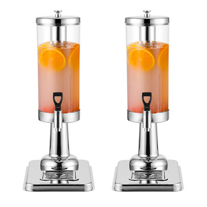 DB 2X simple 3L argent acier inoxydable cylindre de glace clair presse-agrumes distributeur de boissons chaudes et froides - Product Image 4