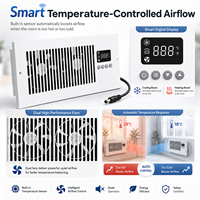 Ventilateur de ventilation intelligent 4x10 avec thermostat, double ventilateur silencieux pour optimisation du flux d'air CVC