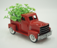 Top Grace – jardinières en métal rouge de grande taille, vente en gros, grand camion de noël, jardinières en métal, Pots de fleurs et jardinières