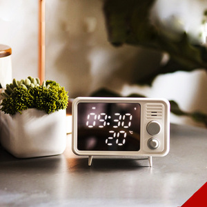 Nhà Thông Minh LED Hiển Thị Màu Xanh Răng Âm Thanh Trẻ Em Điện Tử Báo Động Cock Nhiệt Kế Cạnh Giường Câm Ánh Sáng Ban Đêm Đồng Hồ - Product Image 2