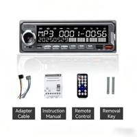 Autoradio 1 Din avec lecteur MP3, radio FM, lecteur de carte USB SD, sortie audio RCA, sortie subwoofer, unité principale audio automobile simple DIN