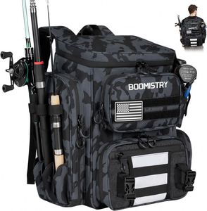 Free Sample <b>Outdoor</b> Fishing Tackle Backpack Fishing Tackle <b>Box</b> Bag Portable Fishing Tackle <b>Storage</b> Bags With Rod Holders - Product Image 1