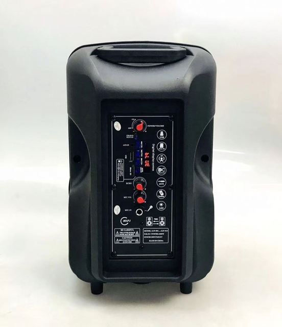 ALP-802 8 Inch Professional Trolley Speaker DJ Speaker System Subwoofer Sound Box With LED Light