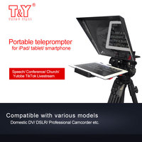 Téléprompteur Portable vlog studio en direct, pour tablette/smartphone