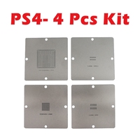 4/6/11 Pcs Dernières PS4 Console de Jeu Pochoir Réparation Chauffage Direct Moule Ensemble Complet d'Outils Kit de Pochoirs de Reballage Ensemble d'Outils de Réparation
