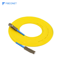 Câble de raccordement à fibre optique duplex pour intérieur avec SC/FC/LC/ST/MTRJ/MU/DIN UPC APC Cordon de raccordement à fibre optique pour intérieur pour communications