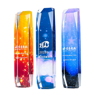 Trofeo de Cristal Huiqian K9, Cristal Blanco, Múltiples Colores, Caja de Regalo, Regalos Empresariales - Product Image 1
