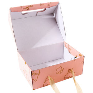 Ensemble de robes pour nouveau-nés personnalisées, boîte d'emballage pour vêtements de bébé recyclés, boîtes télescopiques, carton blanc, laminage mat, sous-vêtements, chaussettes - Product Image 5