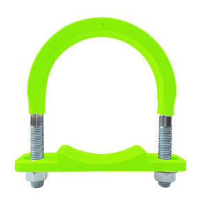 Customizable Size Polyurethane Rubber Clamp Galvanized <strong>Ubolt</strong> for Pipeline Connection Pump Truck Fixed - Product Image 4