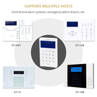 Keypad Kata Sandi Sentuh Nirkabel & 2 Buah Kartu RFID, Keypad Keamanan Komunikasi Dua Arah 433 868MHz Aktifkan/Lepaskan/SOS untuk Alarm Fokus