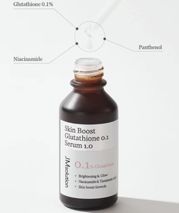 เซรั่มบำรุงผิวหน้า JMSOLUTION Glutathione Skin Boost Serum 30 มล. 0.1% สูตรเพิ่มความกระจ่างใส ต่อต้านอนุมูลอิสระ ผลิตภัณฑ์จากเกาหลี - Product Image 6
