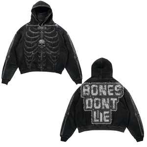 เสื้อกันหนาวมีฮู้ดแบบสวมหัวผ้าฝ้ายฝรั่งเศสเทอร์รี่เสื้อแนวสตรีทแวร์แบบมีฮู้ดฟอกสีกรดแบบกำหนดเอง - Product Image 4