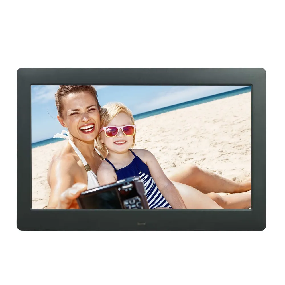 Boucle USB vidéo 1024*600 slim 10 "lecteur publicitaire lcd DPF/cadre photo numérique présentation multimédia 10 pouces