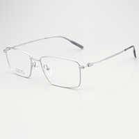Gafas de Hombre Retro de Lujo 2025, Montura Rectangular Completa de Titanio Puro, Plegables, con Estuche Elegante para Gafas de Lectura, para Todo Tipo de Rostro