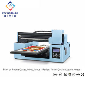 Refinecolor UV-Drucker für Handyhüllen-Anpassung Tintenstrahl-Druck Digitaler A3 UV-Flachbettdrucker 3D-Präge-UV-Druckmaschine - Product Image 1